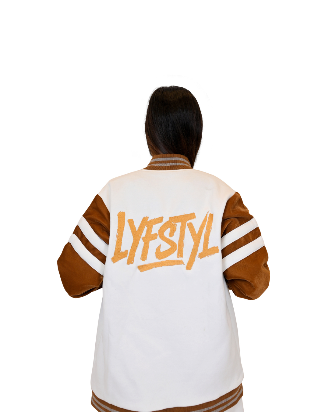 Elite Brown & White Varsity Jacket – Premium Dual-Tone Collegiate Edition