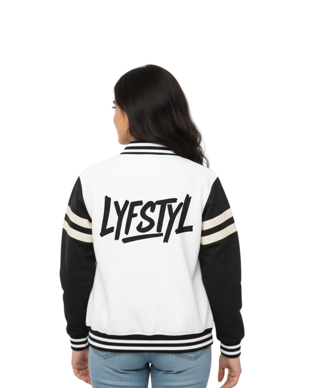 Elite Black & White Varsity Jacket – Premium Dual-Tone Collegiate Edition