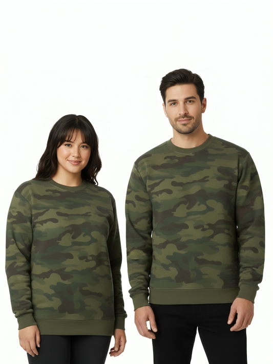 Military Green Camo Sweatshirt