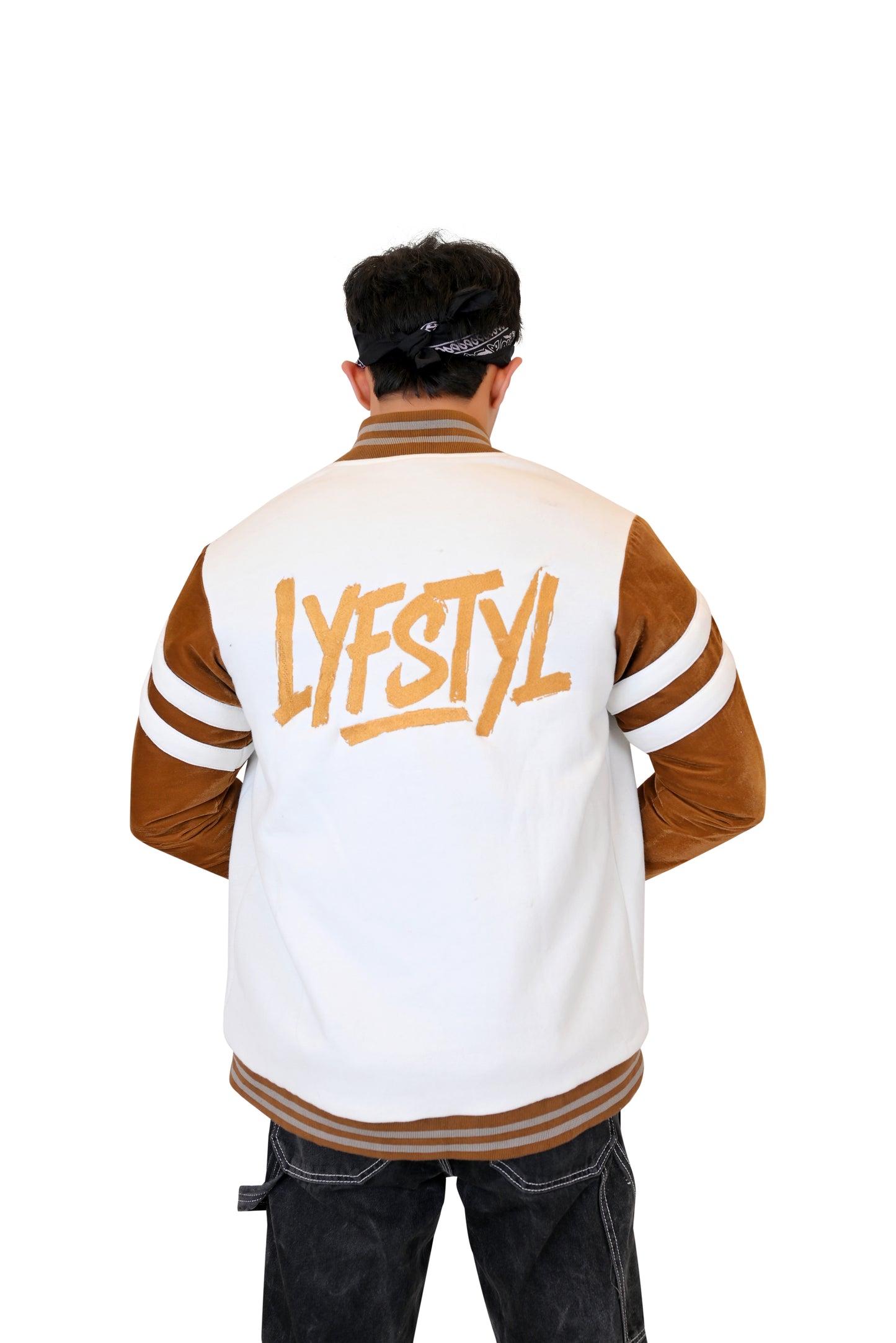 Elite Brown & White Varsity Jacket – Premium Dual-Tone Collegiate Edition