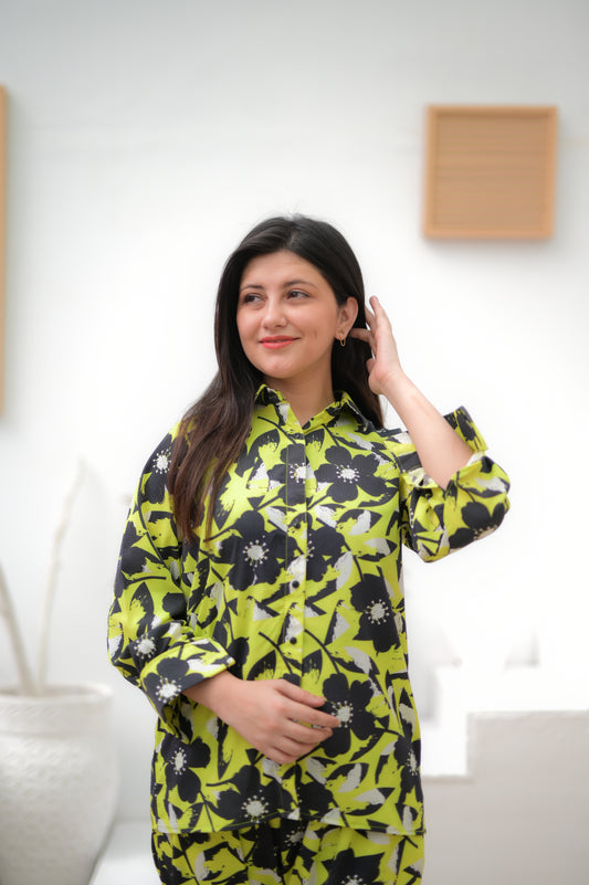 Bold Bloom Printed Co-ord Set