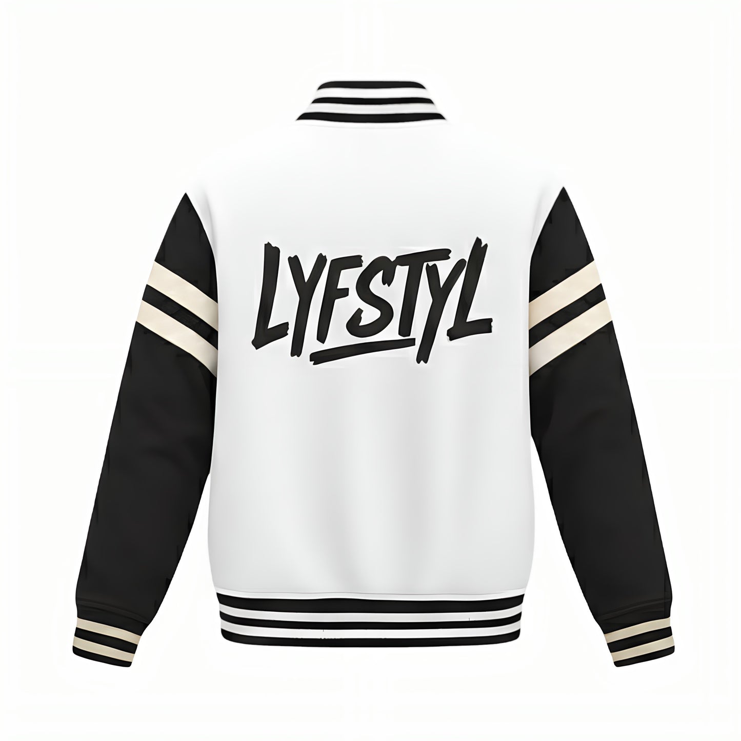 Elite Black & White Varsity Jacket – Premium Dual-Tone Collegiate Edition