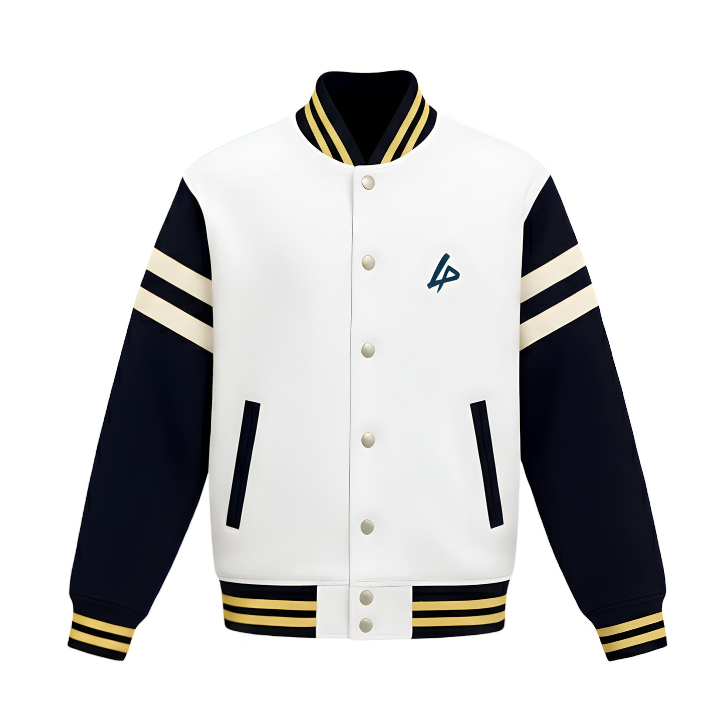 Elite Blue & White Varsity Jacket – Premium Dual-Tone Collegiate Edition