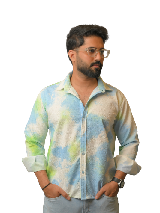 Sky Tie-Dye Fleece Shirt