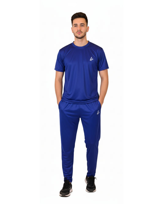 Blue Dri-Fit Performance Track Suit – Lightweight & Quick Dry
