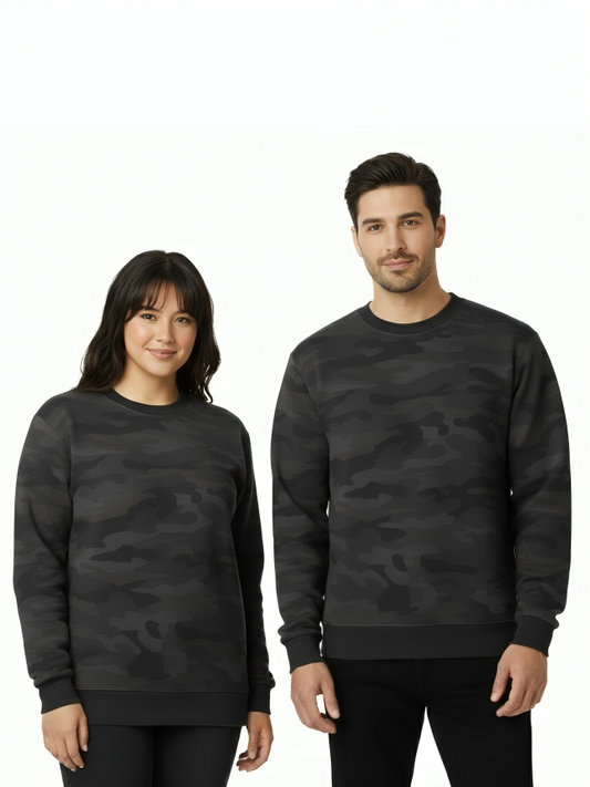 Black Charcoal Camo Sweatshirt