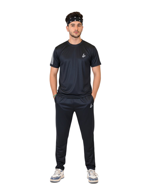 Black Dri-Fit Performance Track Suit – Lightweight & Quick Dry