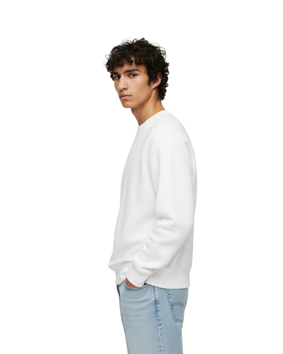 Classic White Sweatshirt – Ultra-Comfortable, Clean Look & Perfect Daily Wear
