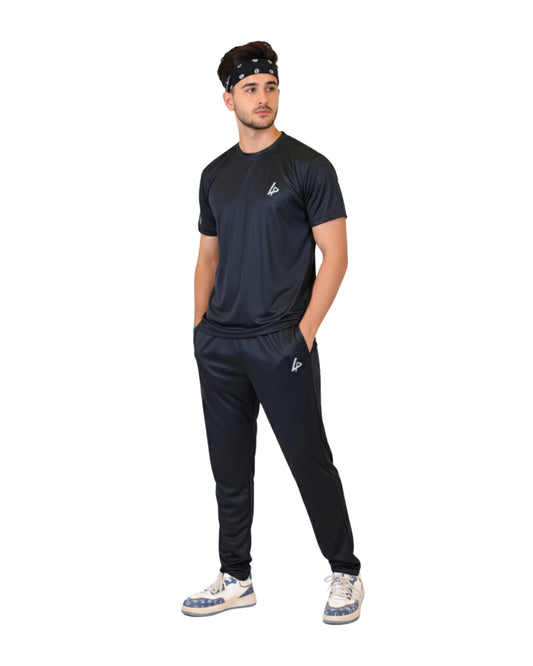 Black Dri-Fit Performance Track Suit – Lightweight & Quick Dry