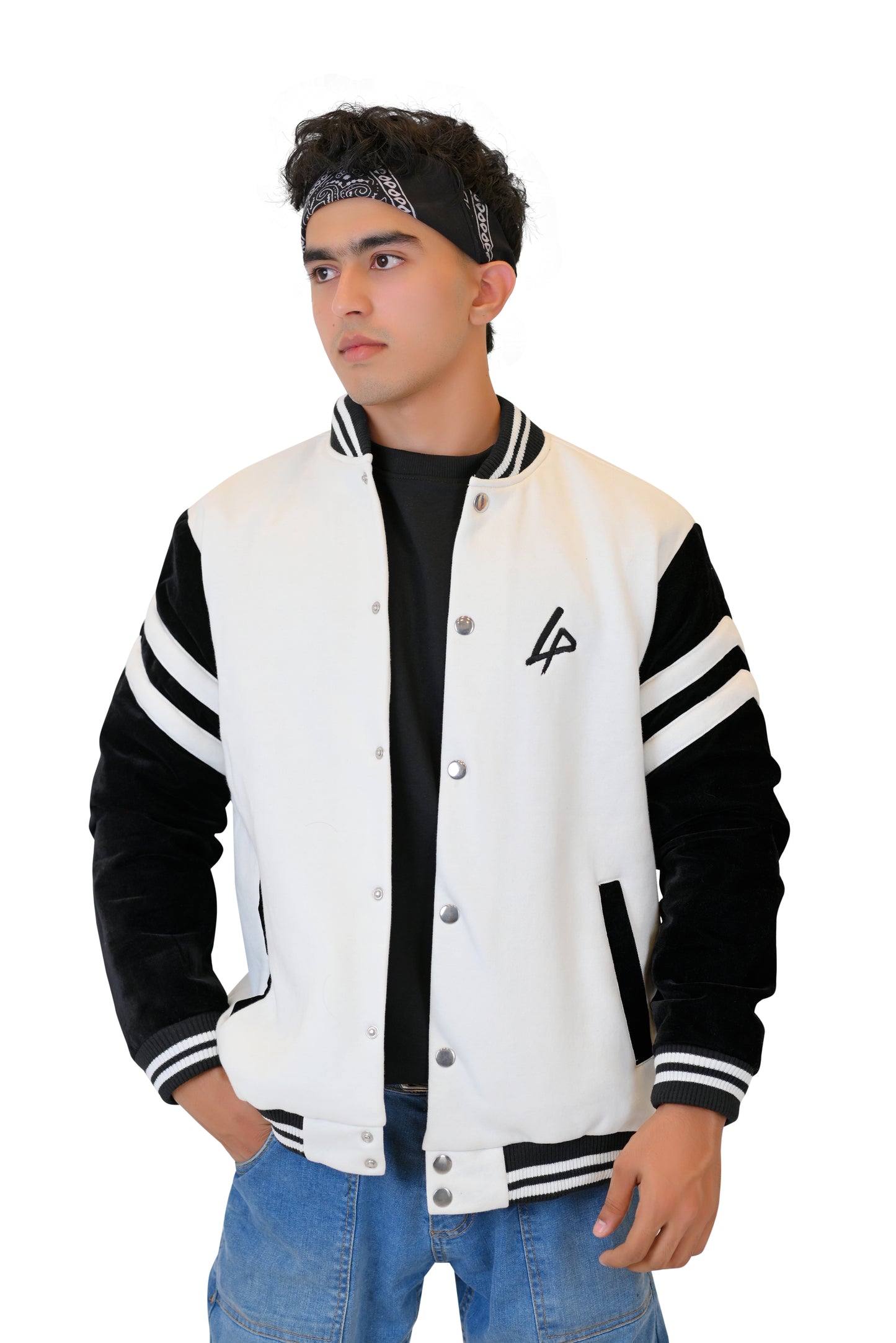 Elite Black & White Varsity Jacket – Premium Dual-Tone Collegiate Edition