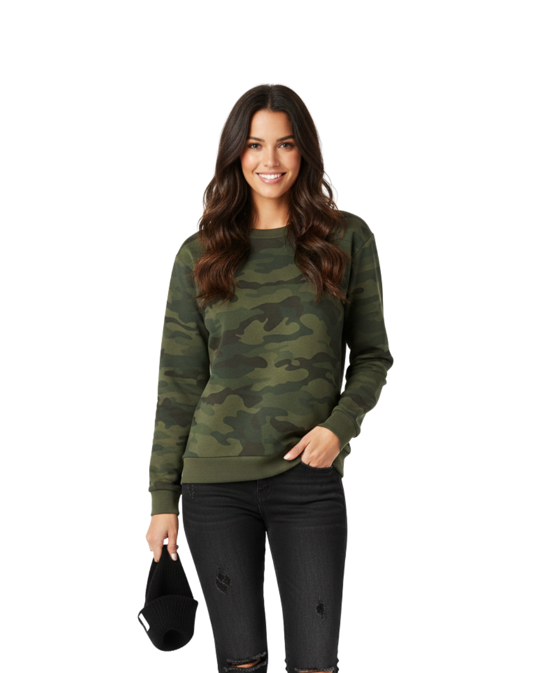 Premium Military Green Camo Sweatshirt – Soft Fabric, Modern Fit & Everyday Comfort