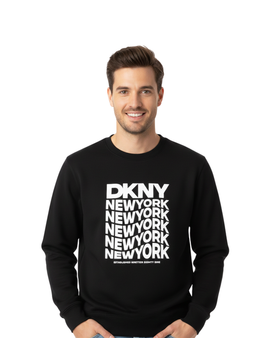 DKNY Signature New York Edition Sweatshirt with Bold Urban Streetwear Look