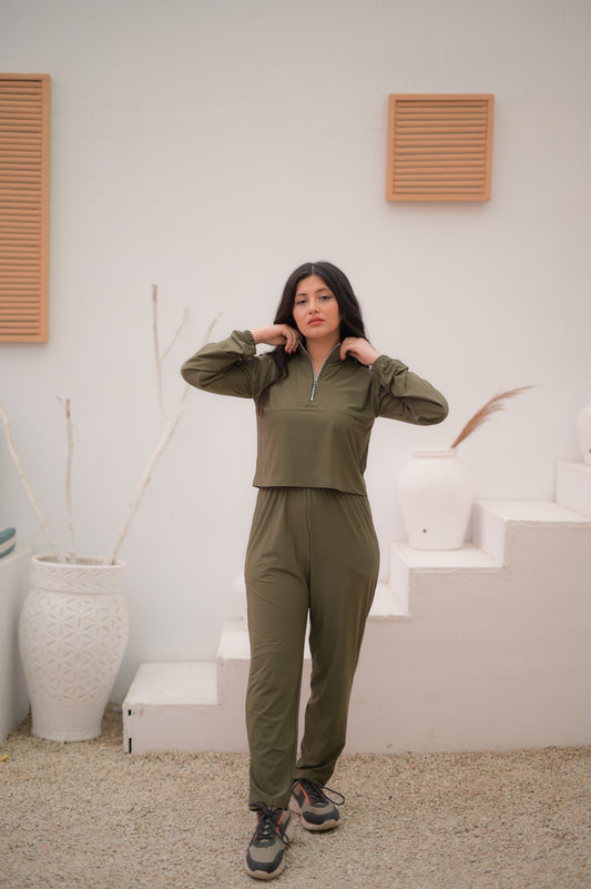 Women’s Zip-Neck Activewear Co-ord Set
