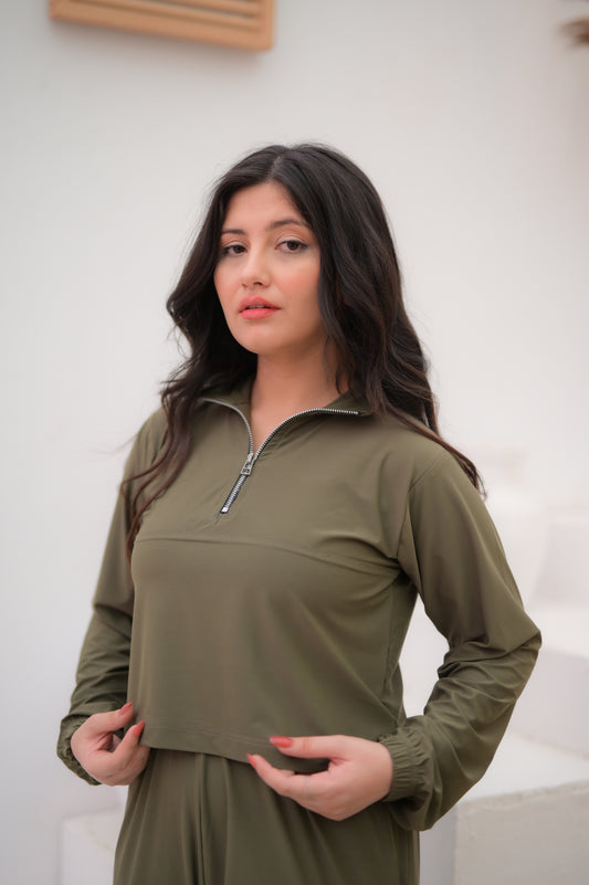 Women’s Zip-Neck Activewear Co-ord Set